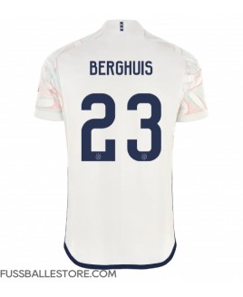 Günstige Ajax Steven Berghuis #23 Auswärtstrikot 2023-24 Kurzarm